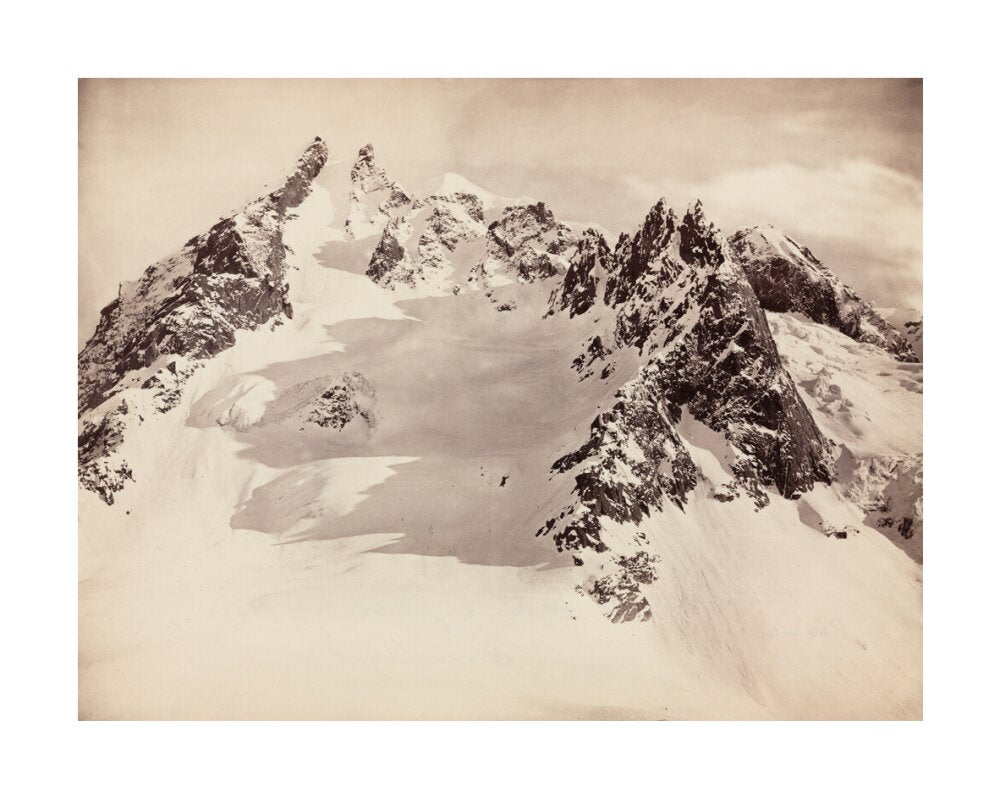 Peaks on the Hamta Pass, Himalayas, India, c 1850-1900. unstretched canvas large none Art Print - Science Museum Shop