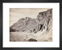 Unusual rock formations on the Spiti riverbed, India, c 1850-1900. art print extra small black Art Print - Science Museum Shop