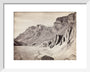 Unusual rock formations on the Spiti riverbed, India, c 1850-1900. art print extra small white Art Print - Science Museum Shop