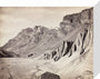 Unusual rock formations on the Spiti riverbed, India, c 1850-1900. stretched canvas small none Art Print - Science Museum Shop