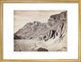 Unusual rock formations on the Spiti riverbed, India, c 1850-1900. art print medium gold Art Print - Science Museum Shop