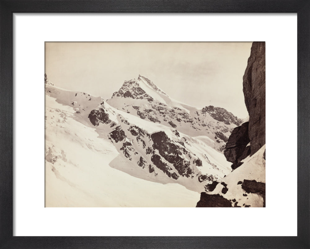 Peaks on the Hamta Pass, Himalayas, India, c 1850-1900. art print extra small black Art Print - Science Museum Shop