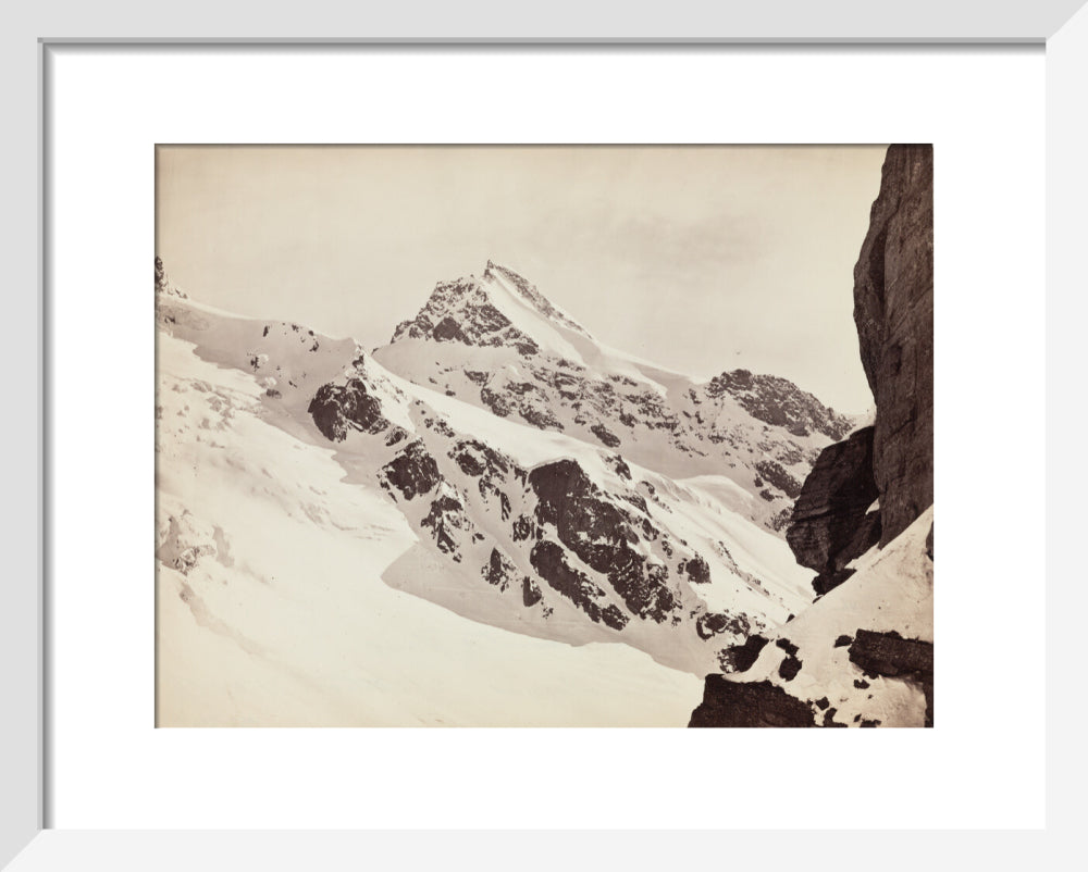 Peaks on the Hamta Pass, Himalayas, India, c 1850-1900. art print extra small white Art Print - Science Museum Shop