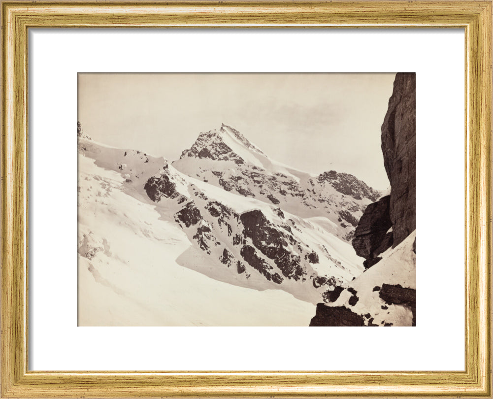 Peaks on the Hamta Pass, Himalayas, India, c 1850-1900. art print extra small gold Art Print - Science Museum Shop