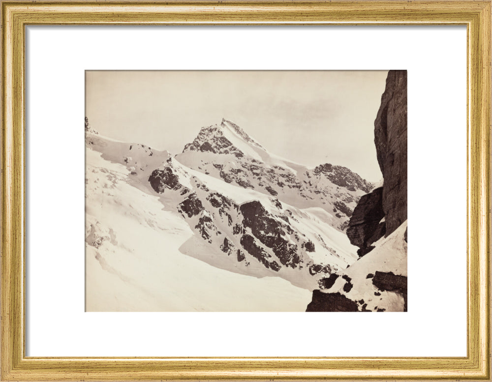 Peaks on the Hamta Pass, Himalayas, India, c 1850-1900. art print small gold Art Print - Science Museum Shop