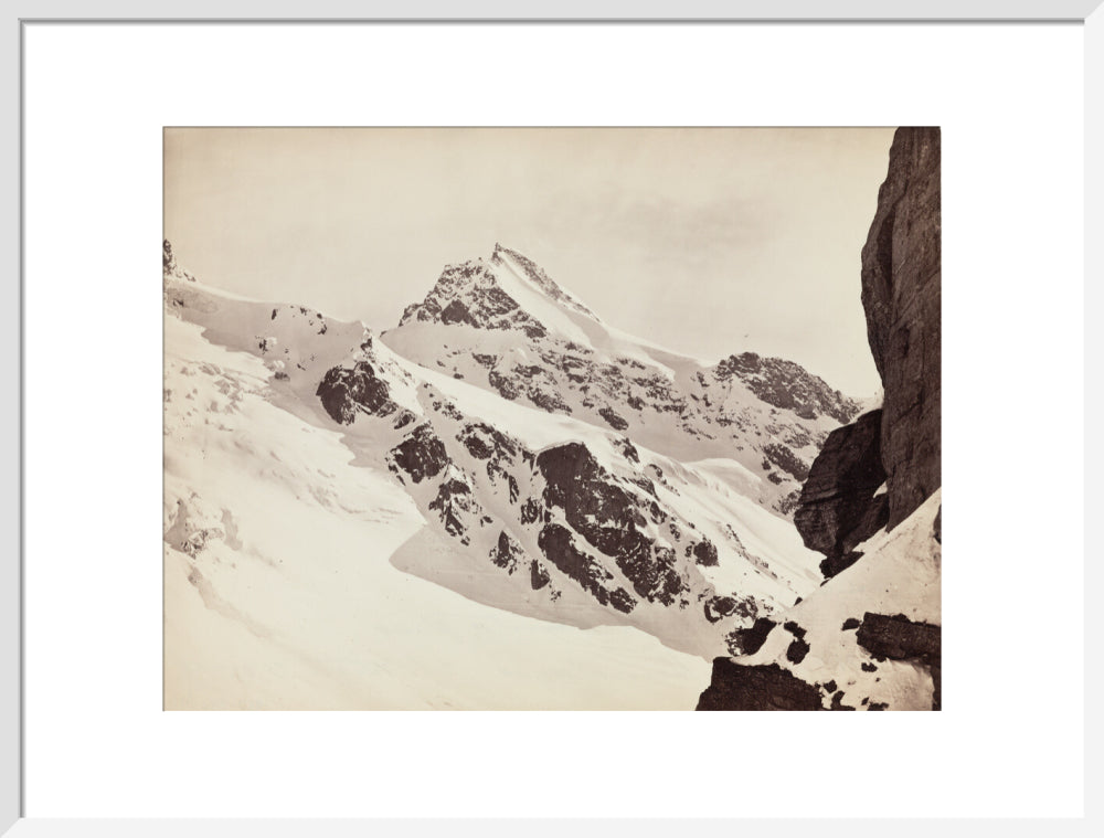 Peaks on the Hamta Pass, Himalayas, India, c 1850-1900. art print large white Art Print - Science Museum Shop