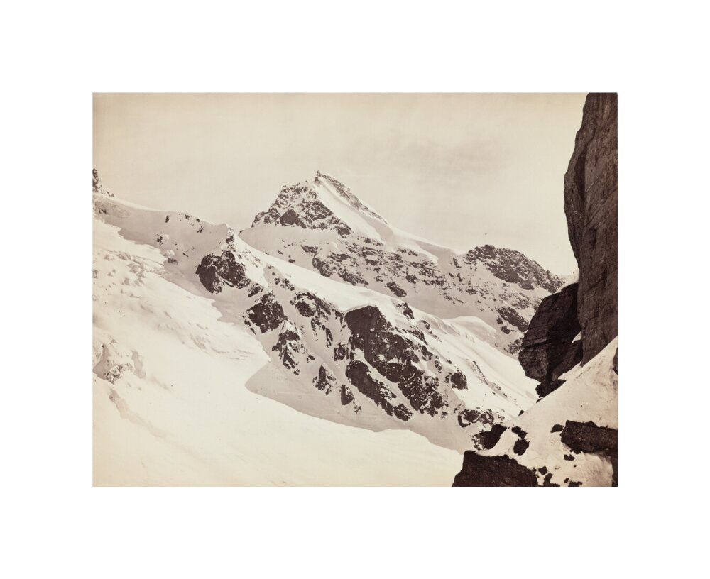 Peaks on the Hamta Pass, Himalayas, India, c 1850-1900. unstretched canvas small none Art Print - Science Museum Shop
