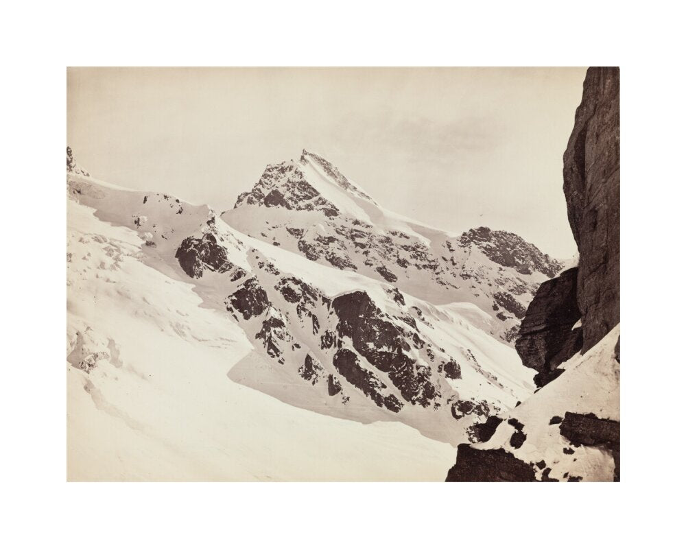 Peaks on the Hamta Pass, Himalayas, India, c 1850-1900. unstretched canvas medium none Art Print - Science Museum Shop