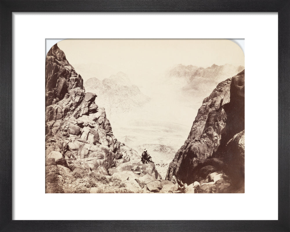 View from Mount Sinai, Egypt, c 1850-1900. art print extra small black Art Print - Science Museum Shop