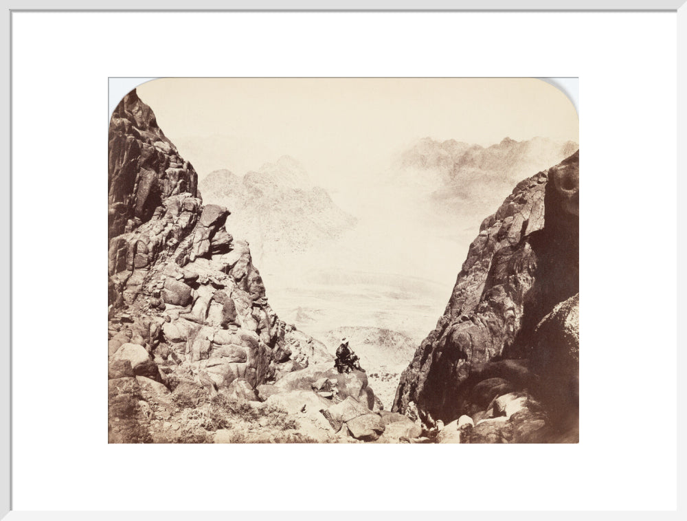 View from Mount Sinai, Egypt, c 1850-1900. art print extra large white Art Print - Science Museum Shop