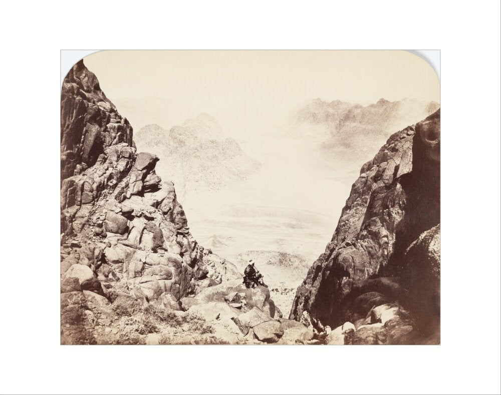 View from Mount Sinai, Egypt, c 1850-1900. art print extra small none Art Print - Science Museum Shop