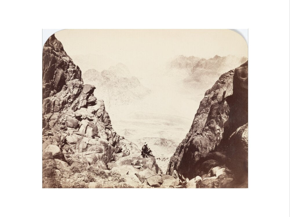 View from Mount Sinai, Egypt, c 1850-1900. art print small none Art Print - Science Museum Shop