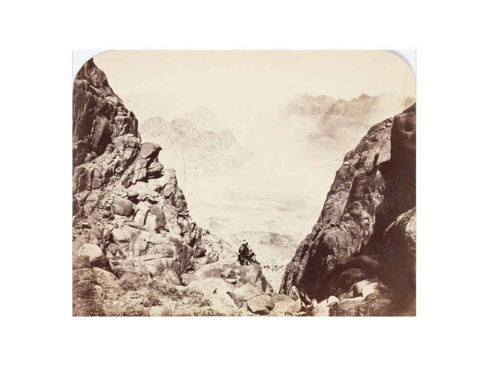 View from Mount Sinai, Egypt, c 1850-1900. art print large none Art Print - Science Museum Shop