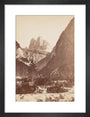The Dolomites, Italy, c 1850-1900. art print small black Art Print - Science Museum Shop