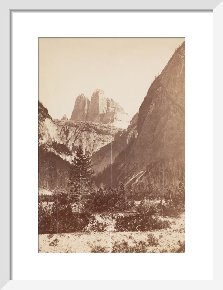 The Dolomites, Italy, c 1850-1900. art print small white Art Print - Science Museum Shop