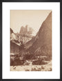 The Dolomites, Italy, c 1850-1900. art print medium black Art Print - Science Museum Shop