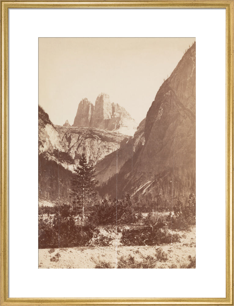 The Dolomites, Italy, c 1850-1900. art print large gold Art Print - Science Museum Shop