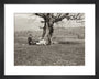Black and white photograph entitled 'The Black River' art print extra small black Art Print - Science Museum Shop