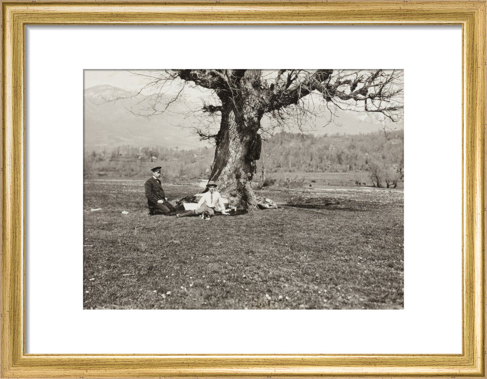 Black and white photograph entitled 'The Black River' art print small gold Art Print - Science Museum Shop