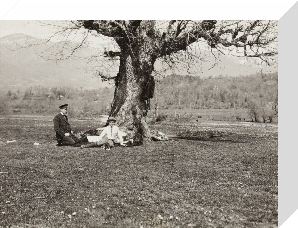 Black and white photograph entitled 'The Black River' stretched canvas small none Art Print - Science Museum Shop