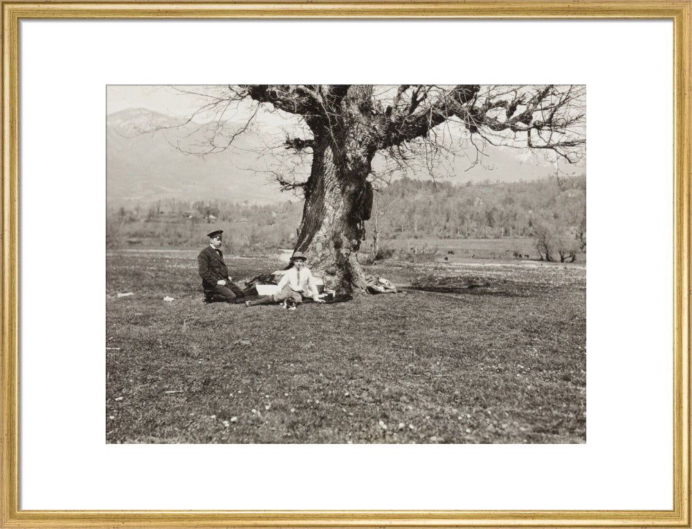 Black and white photograph entitled 'The Black River' art print large gold Art Print - Science Museum Shop