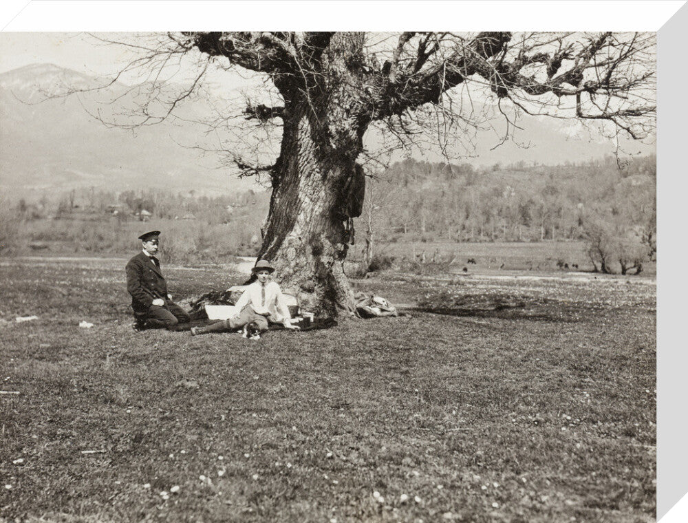 Black and white photograph entitled 'The Black River' stretched canvas medium none Art Print - Science Museum Shop