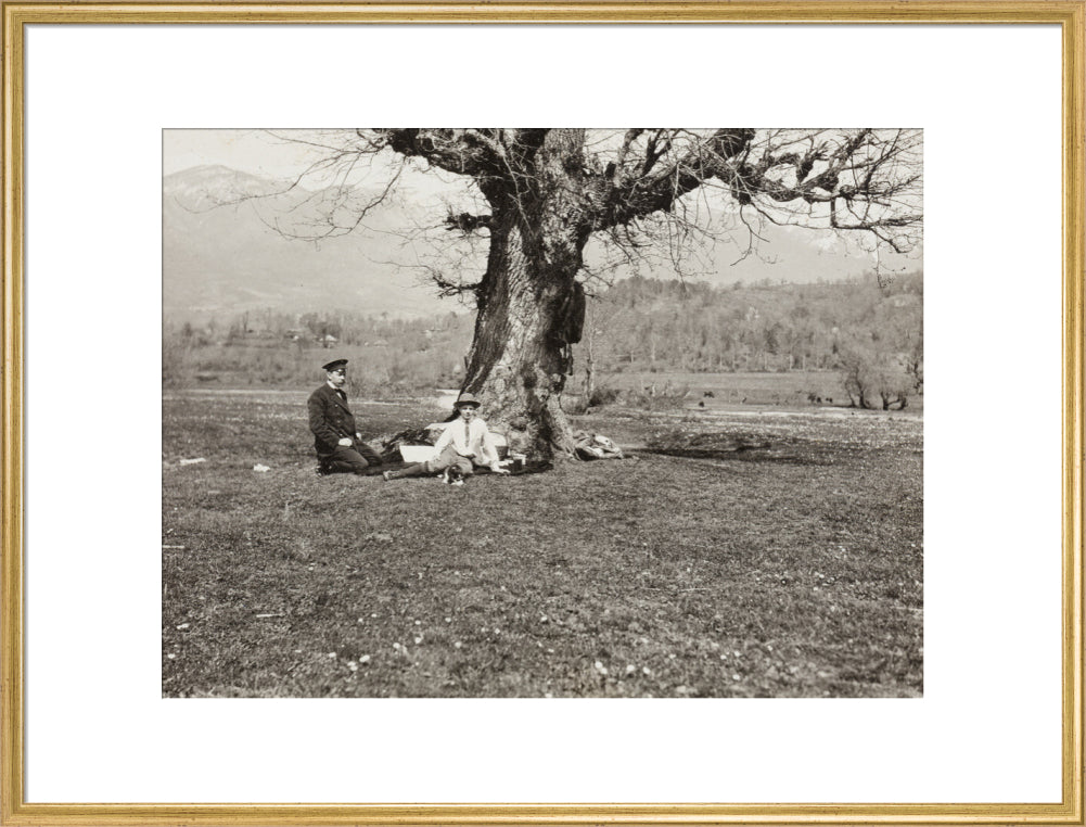 Black and white photograph entitled 'The Black River' art print extra large gold Art Print - Science Museum Shop