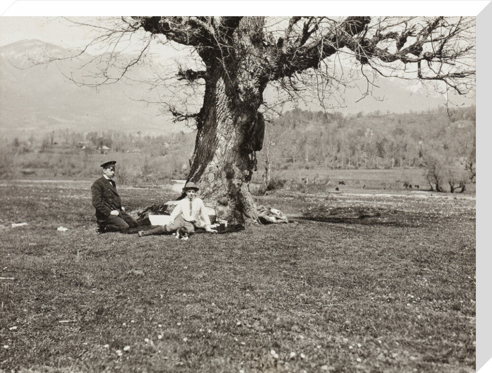 Black and white photograph entitled 'The Black River' stretched canvas large none Art Print - Science Museum Shop