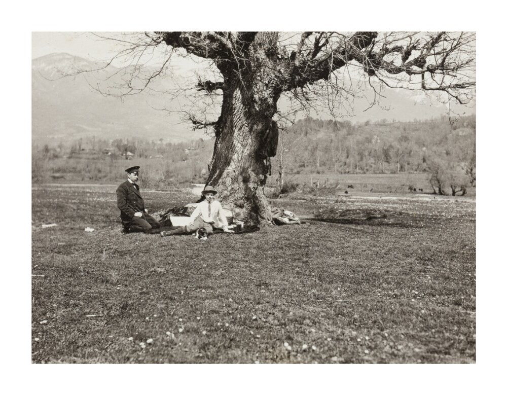 Black and white photograph entitled 'The Black River' unstretched canvas extra large none Art Print - Science Museum Shop