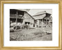Black and white photograph entitled 'Typical Caucasian Houses' art print extra small gold Art Print - Science Museum Shop