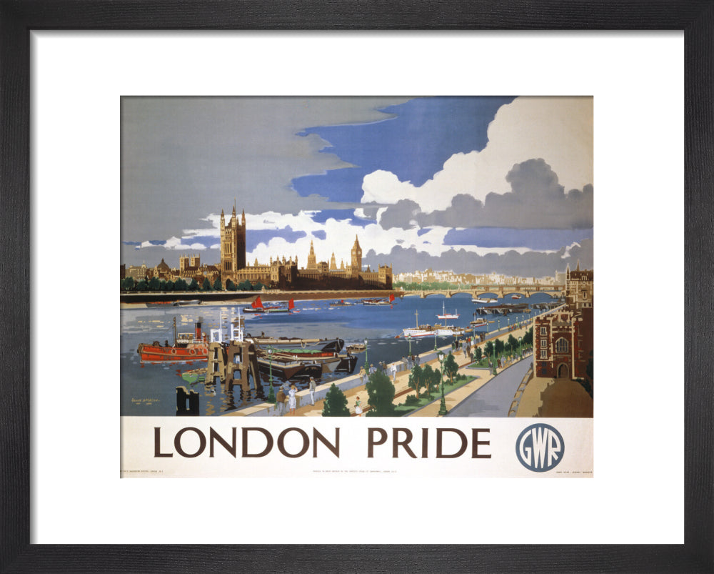 'London Pride', GWR poster, 1946 art print extra small black Art Print - Science Museum Shop