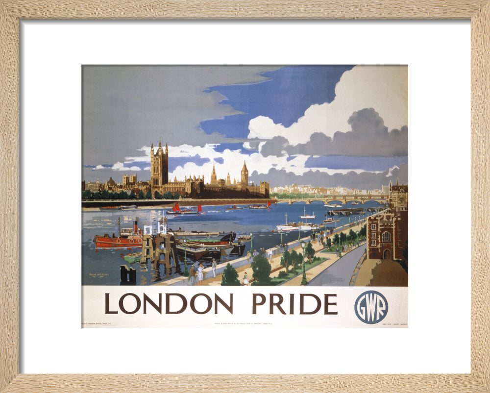 'London Pride', GWR poster, 1946 art print extra small natural Art Print - Science Museum Shop