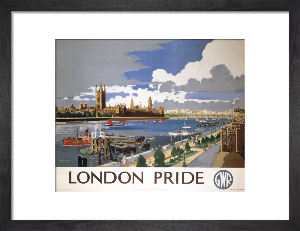 'London Pride', GWR poster, 1946 art print small black Art Print - Science Museum Shop