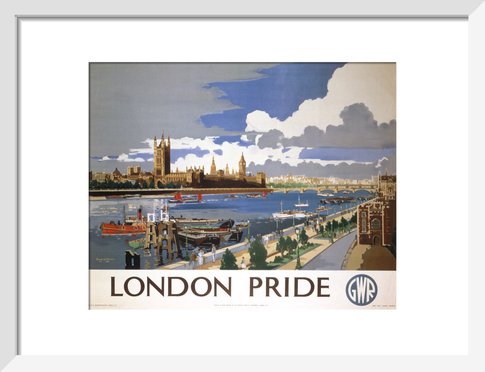 'London Pride', GWR poster, 1946 art print small white Art Print - Science Museum Shop