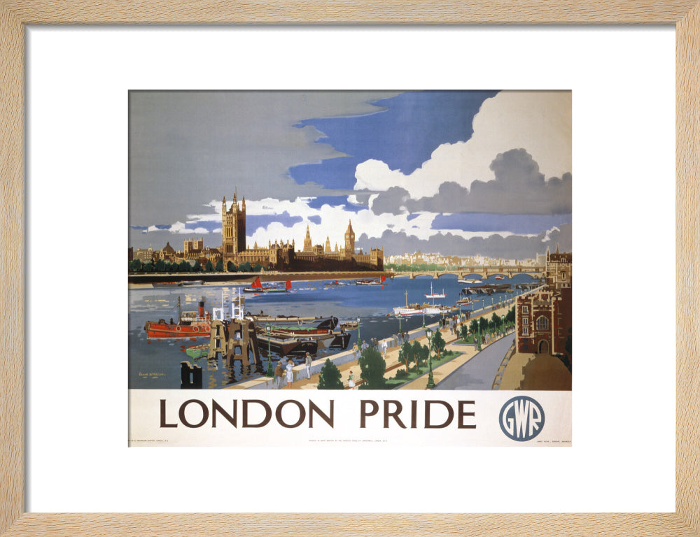 'London Pride', GWR poster, 1946 art print small natural Art Print - Science Museum Shop