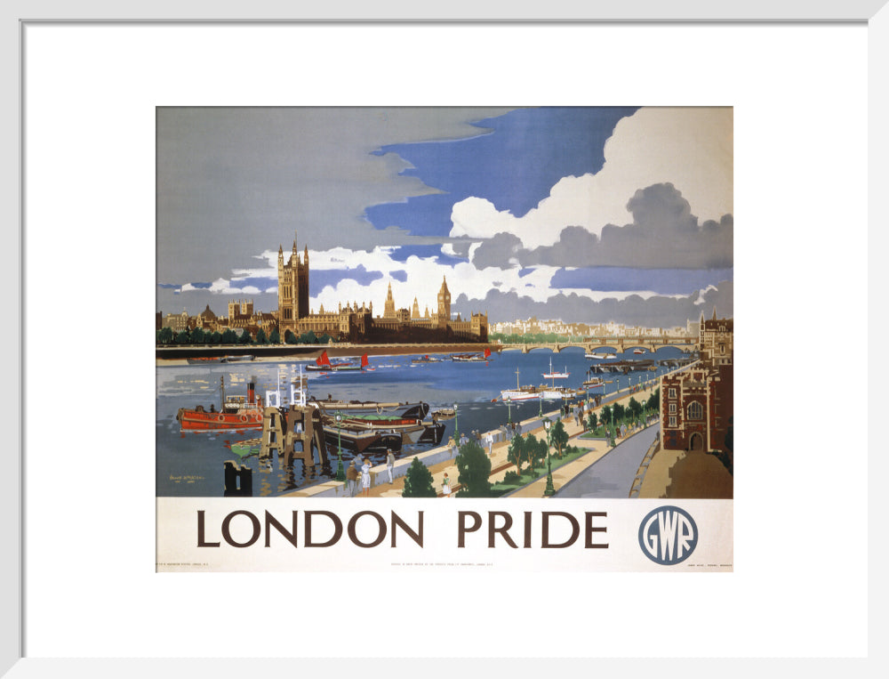 'London Pride', GWR poster, 1946 art print medium white Art Print - Science Museum Shop