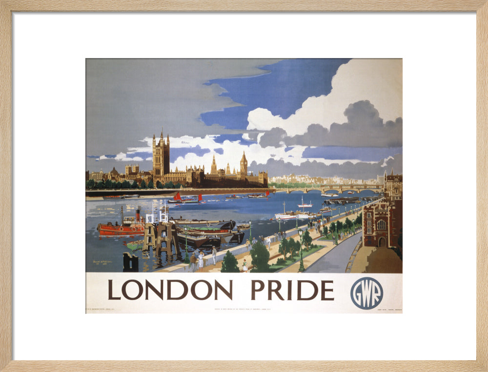 'London Pride', GWR poster, 1946 art print medium natural Art Print - Science Museum Shop