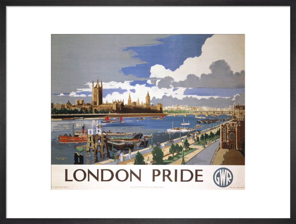 'London Pride', GWR poster, 1946 art print large black Art Print - Science Museum Shop