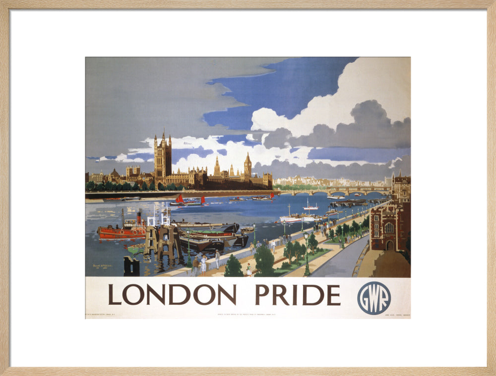 'London Pride', GWR poster, 1946 art print large natural Art Print - Science Museum Shop