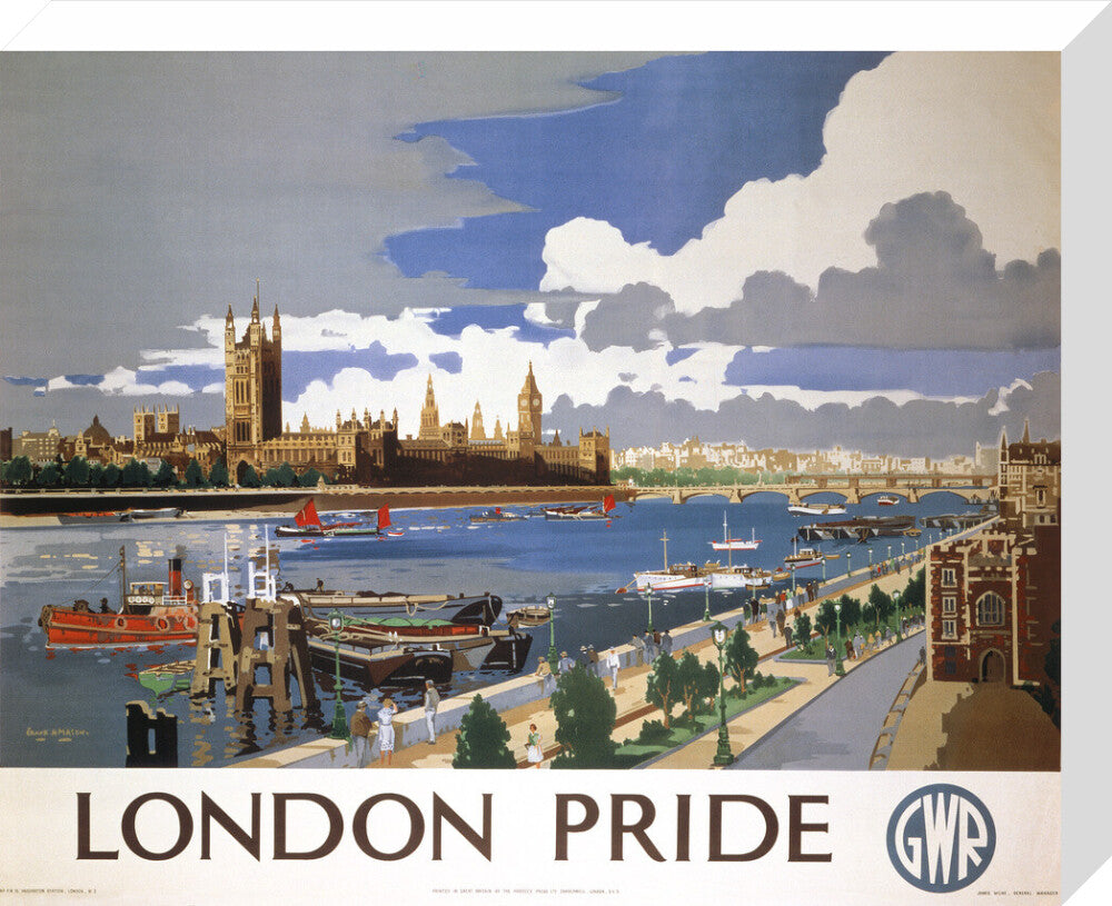 'London Pride', GWR poster, 1946 stretched canvas medium none Art Print - Science Museum Shop