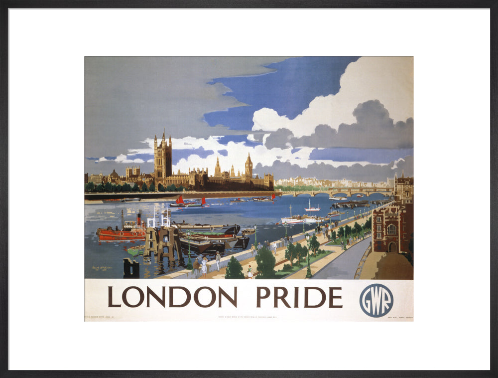 'London Pride', GWR poster, 1946 art print extra large black Art Print - Science Museum Shop