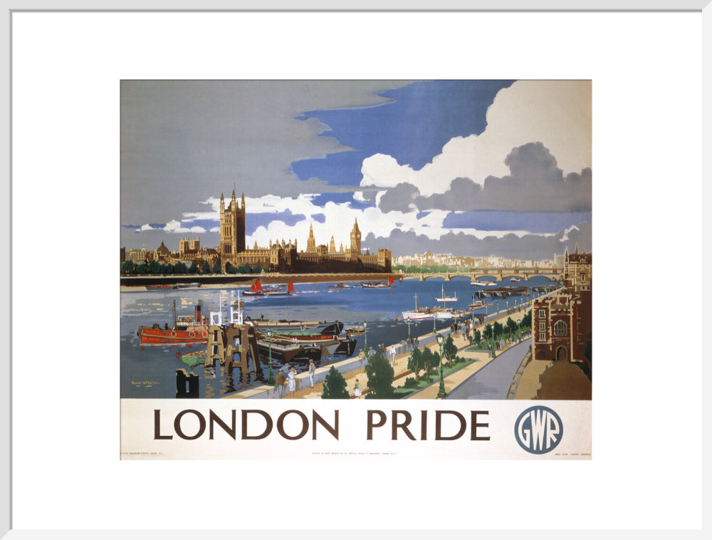 'London Pride', GWR poster, 1946 art print extra large white Art Print - Science Museum Shop
