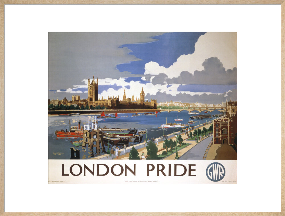 'London Pride', GWR poster, 1946 art print extra large natural Art Print - Science Museum Shop