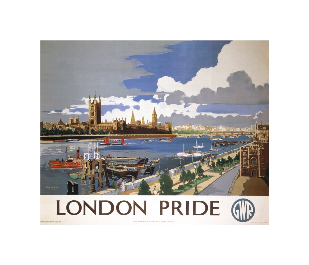 'London Pride', GWR poster, 1946 unstretched canvas small none Art Print - Science Museum Shop