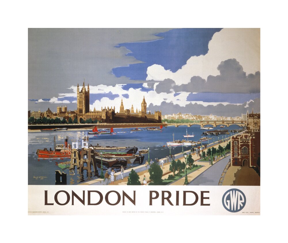 'London Pride', GWR poster, 1946 unstretched canvas medium none Art Print - Science Museum Shop