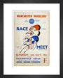 Programme for Manchester Wheelers' Race Meet at Fallowfield Track, 14 July 1951 art print extra small black Art Print - Science Museum Shop