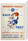 Programme for Manchester Wheelers' Race Meet at Fallowfield Track, 14 July 1951 stretched canvas small none Art Print - Science Museum Shop