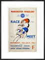 Programme for Manchester Wheelers' Race Meet at Fallowfield Track, 14 July 1951 art print large black Art Print - Science Museum Shop