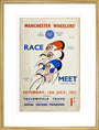 Programme for Manchester Wheelers' Race Meet at Fallowfield Track, 14 July 1951 art print large gold Art Print - Science Museum Shop