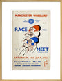 Programme for Manchester Wheelers' Race Meet at Fallowfield Track, 14 July 1951 art print extra large gold Art Print - Science Museum Shop
